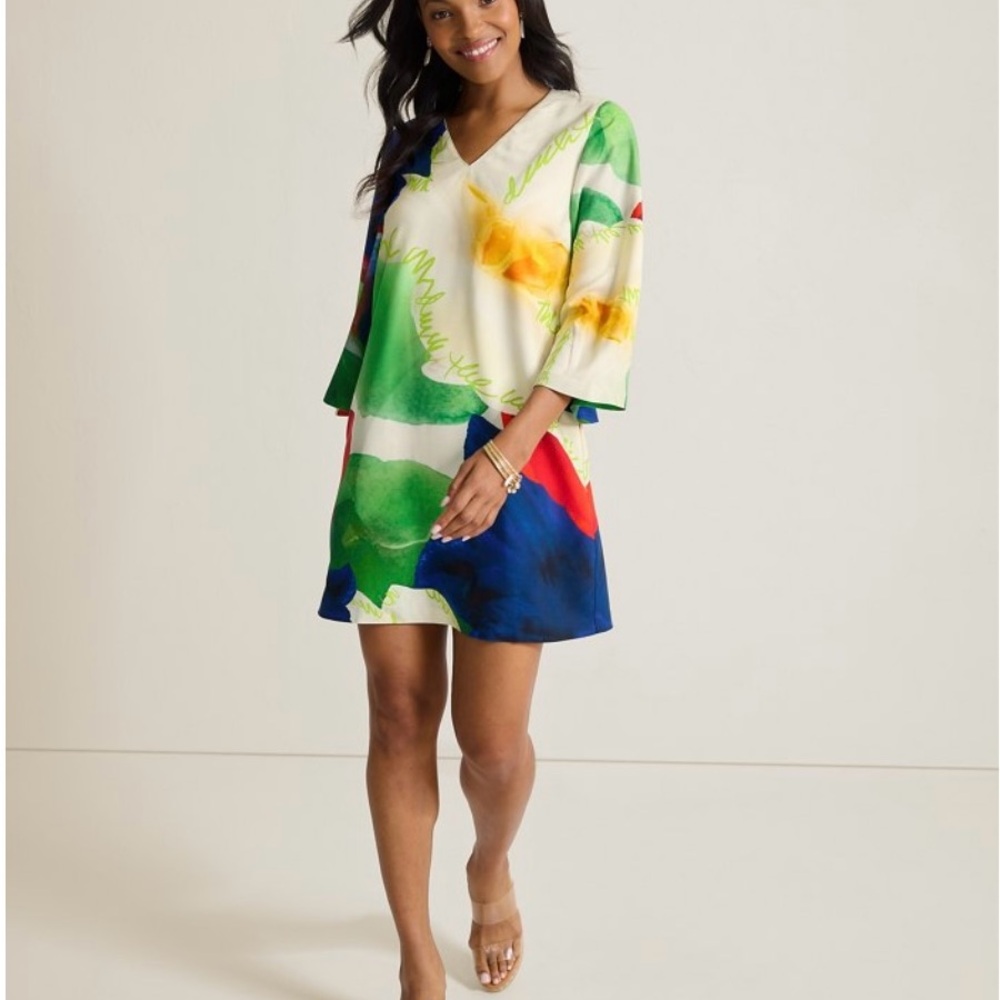NWT Penney Blooms 3/4 Sleeve Tommy Bahama Mini Dress